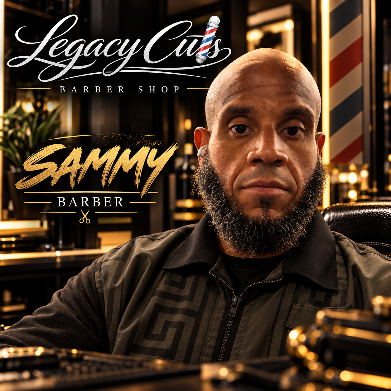 Sammy, Barber at Legacy Cuts barber shop in East Orlando